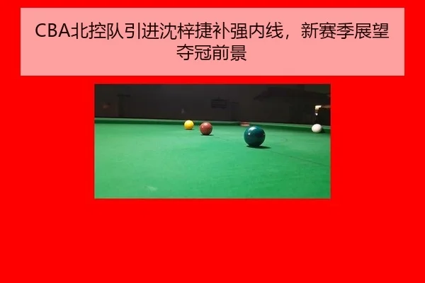 CBA北控队引进沈梓捷补强内线，新赛季展望夺冠前景